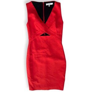 Robert Rodriguez red pencil cut cocktail dress size 2